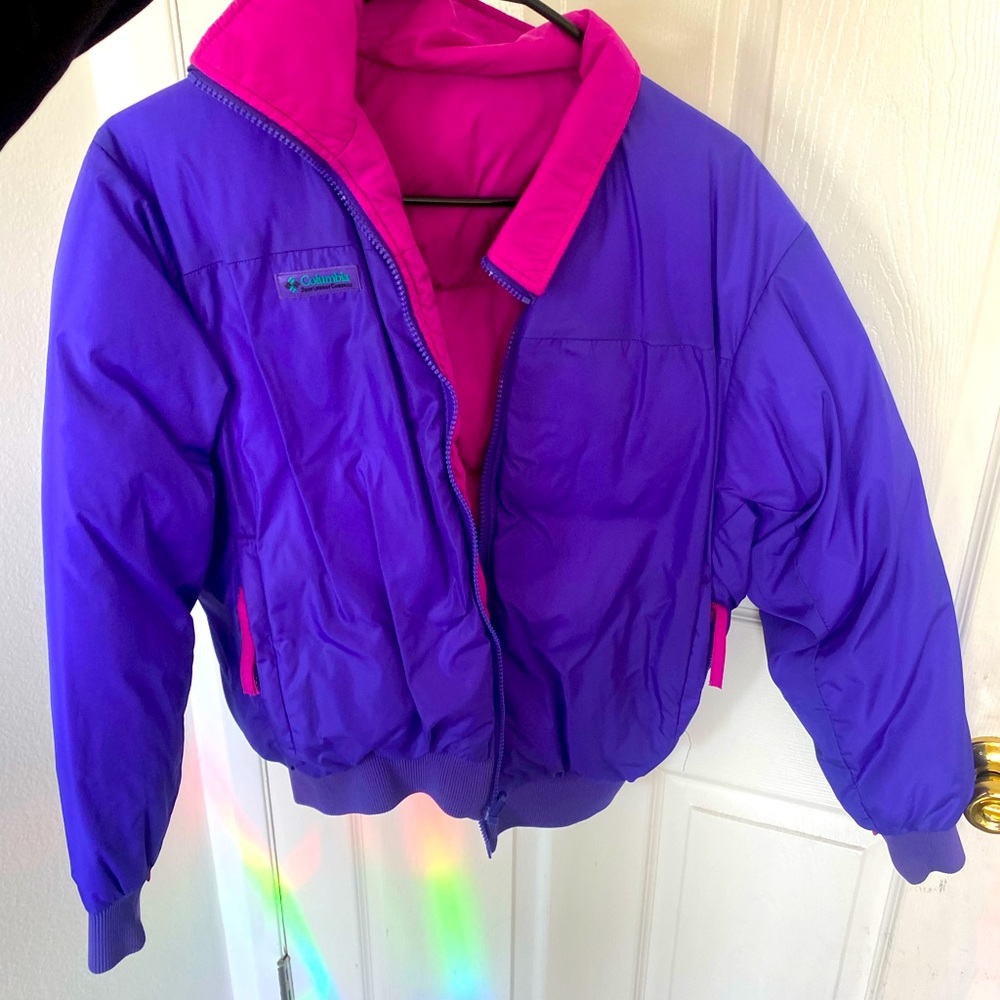 Columbia ~ Vintage ~ Color Block Puffer Jacket
